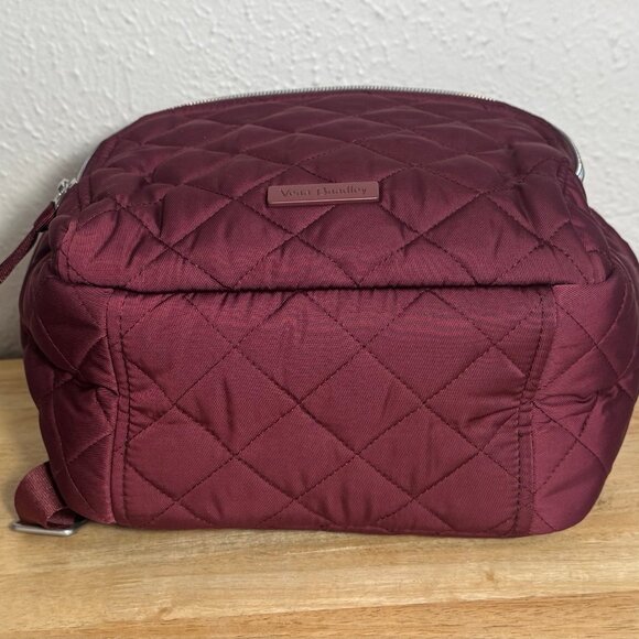 Vera Bradley Small Backpack in Performance Twill Raisin NWT - Picture 10 of 12